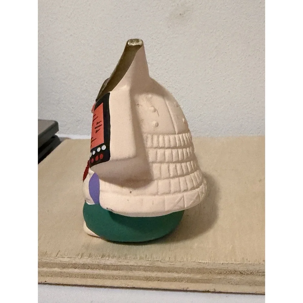 Japanese clay samurai doll produced by Kawasaki Co.